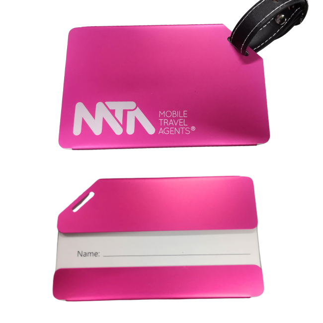 Luggage tag - aluminium pack of ten