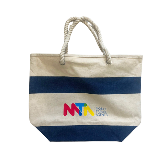Beach bags with rope style handle