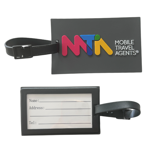 Luggage tags - Grey Silicone pack of 10